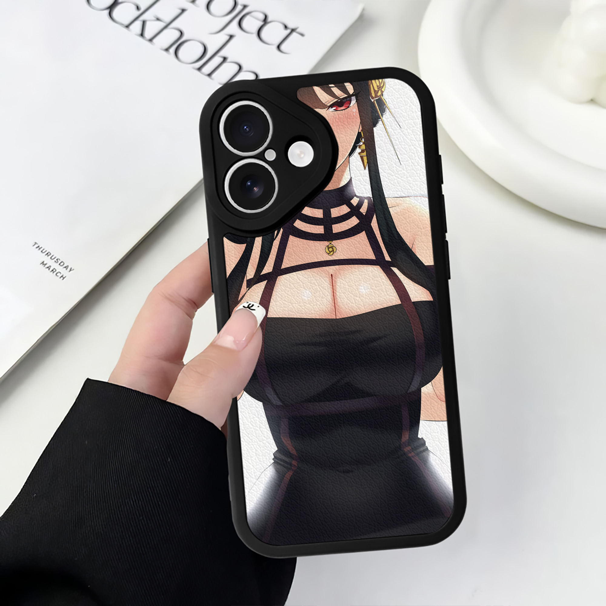 （画像用） SPY×FAMILY间谍家家酒 【iPhone 16シリーズ対応】シリコンスマホケース（レザー調） 材質：シリコン
